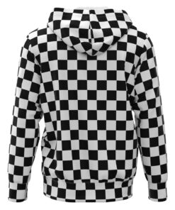 black and white checkered sweatshirt