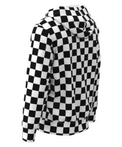 black and white checkered sweatshirt