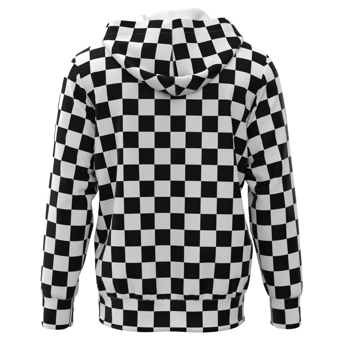 Black White Check Checkered Box Men Women Hoodie Sweatshirt Sweater