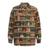 Bibliophile Library Books Bookshelf Librarian Teacher Short Sleeve Button Shirt Long Sleeve Buttons Shirt