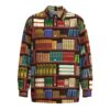 Bibliophile Library Books Bookshelf Librarian Teacher Short Sleeve Button Shirt Long Sleeve Buttons Shirt