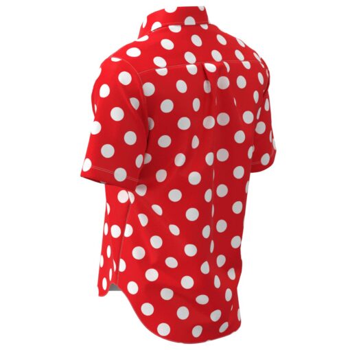 White Dots on Red Polka Dot Short Sleeve Buttons Shirt - EightyThree ...