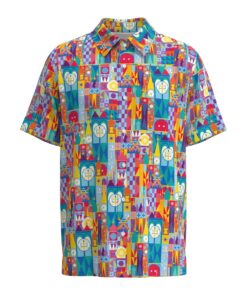 It's a Small World Disney Inspired Short Sleeve Buttons Shirt