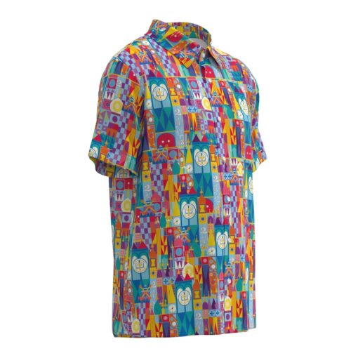 It's a Small World Disney Inspired Short Sleeve Buttons Shirt - Image 2