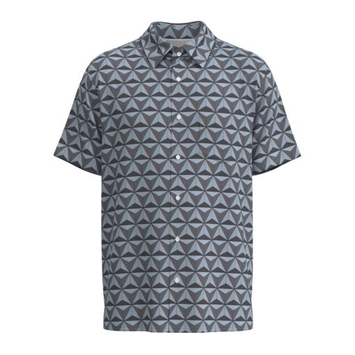 Epcot Spaceship Earth Disney Park Short Sleeve Buttons Shirt