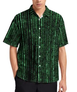The Matrix Programming Code Short Sleeve Buttons Shirt