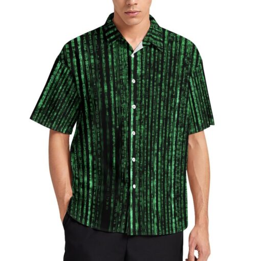 The Matrix Programming Code Short Sleeve Buttons Shirt