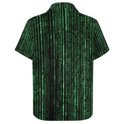 The Matrix Programming Code Short Sleeve Buttons Shirt - Image 4