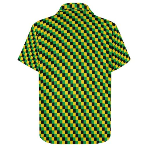 Jamaica Checkered Box Short Sleeve Buttons Shirt - Image 4