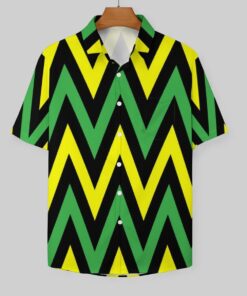 Jamaica Chevron Short Sleeve Buttons Shirt