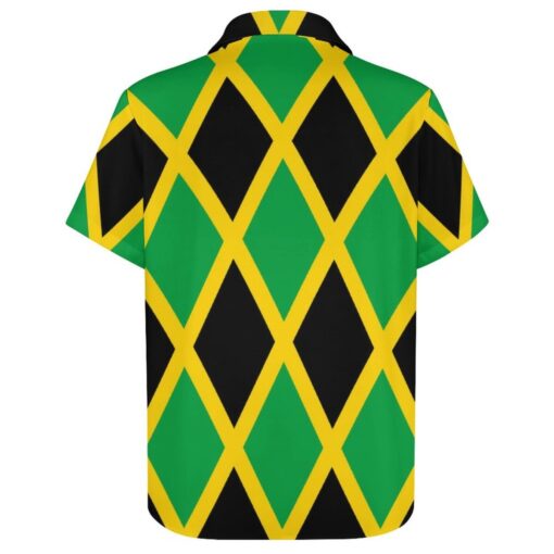 Jamaica Diamonds Short Sleeve Button Shirt - Image 3