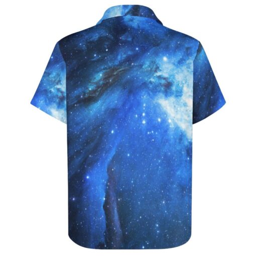 Enigma Galaxy Clouds Short Sleeve Buttons Shirt - Image 4