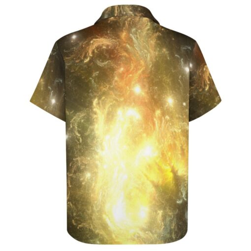 Storming Fire Galaxy Short Sleeve Buttons Shirt - Image 3
