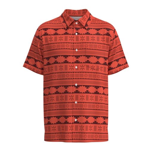 Moana Vaiana Oceania Disney Inspired Short Sleeve Buttons Shirt