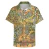 Disneyland Vintage Map Short Sleeve Buttons Shirt