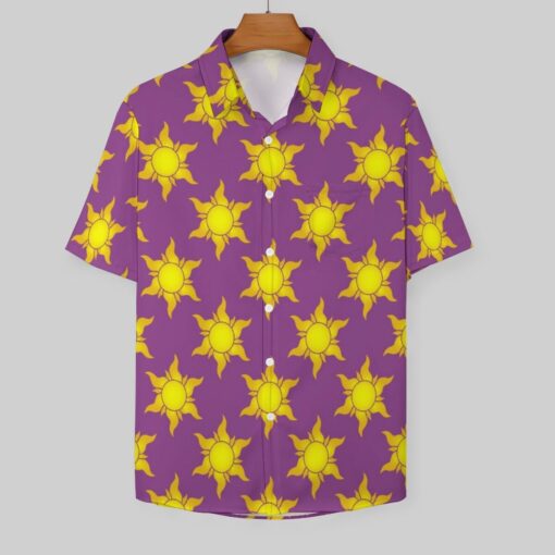 Rapunzel Tangled Sun Short Sleeve Buttons Shirt - Image 3