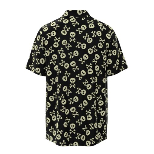 Skulls & Cross Bones Short Sleeve Buttons Shirt - Image 4