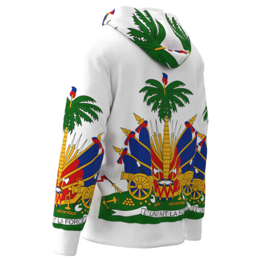 Haiti Flag Haitian Coat of Arms Flag Inspired Hoodie Sweatshirt - Image 5